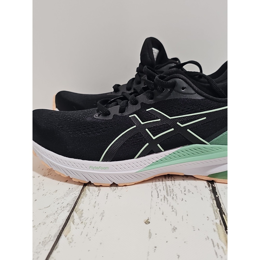 ASICS GT-1000 12 Women Running Shoes Black Mint Tint Sneakers Size 6 - Picture 11 of 16